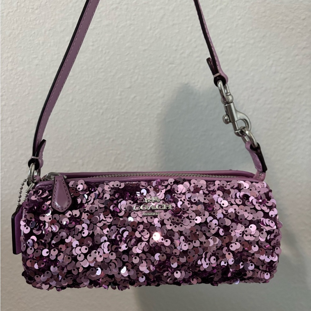 Coach Nolita sequin barrel bag